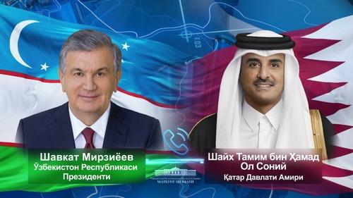 Лидеры Узбекистана и Катара обсудили возможности углубления стратегического сотрудничества между странами.