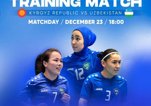 The women's futsal team will compete against Kyrgyzstan today.