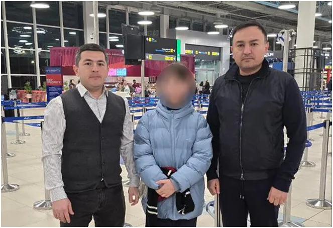 Diplomats assisted a minor from Uzbekistan in returning home from Kazakhstan.